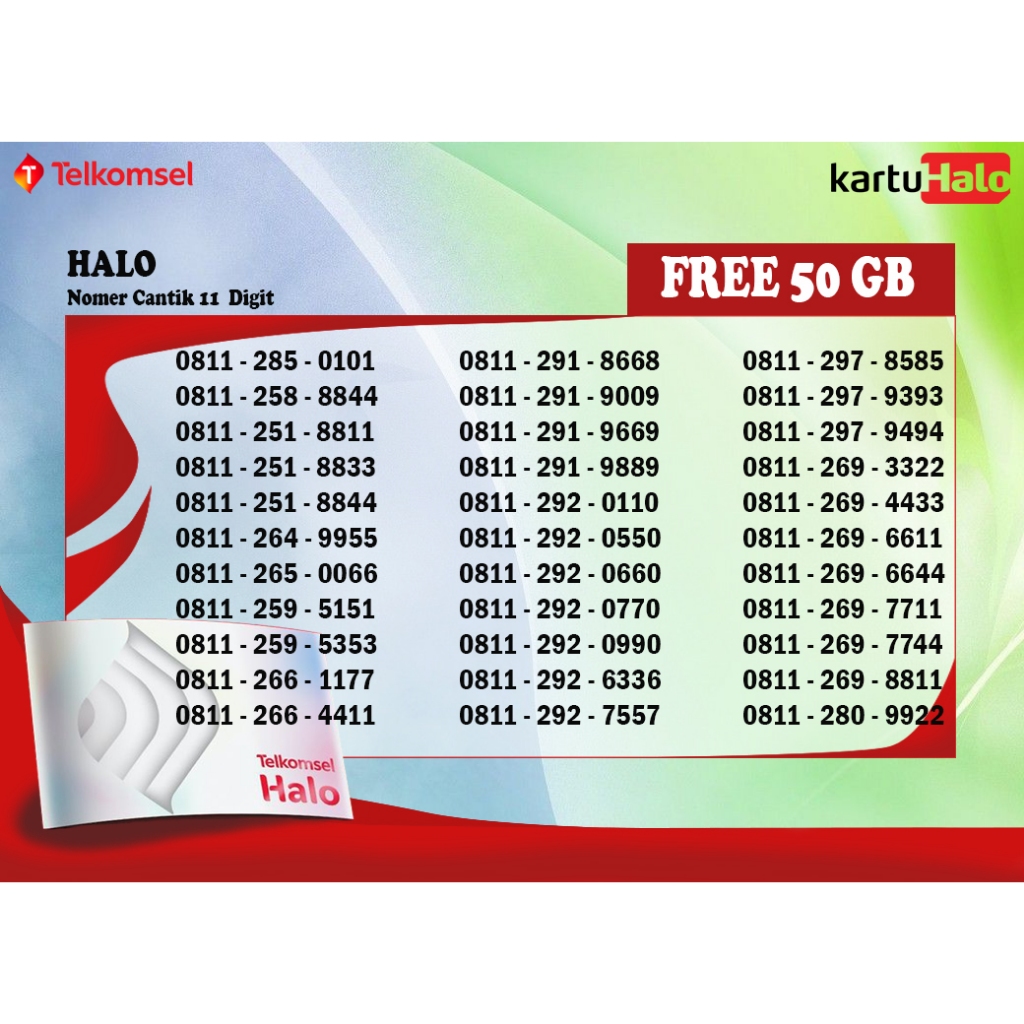 PERDANA QUAD TELKOMSEL/ PERDANA KEMBAR AAAA/ PERDANA TELKOMSEL ISTIMEWA