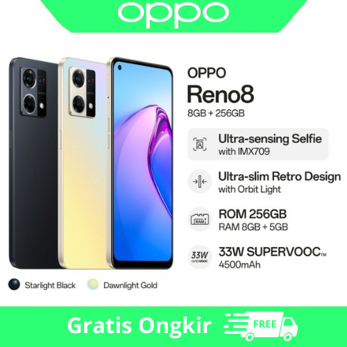 OPPO Reno8 4G 8/256GB Smartphone