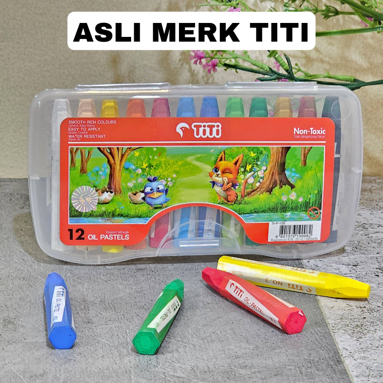 

SOS Oil Pastel TITI 12 Warna / Krayon / Krayon Warna/Crayon Minyak