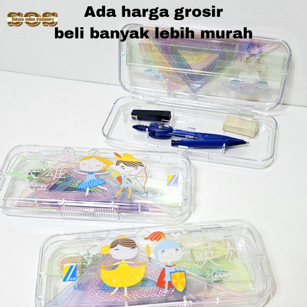 

SOS Jangka Set JF-9011 / Jangka Sekolah / Math Set/Compass Set