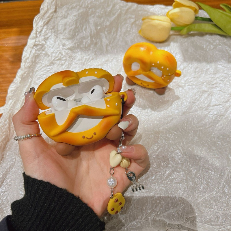 004 Pretzel Softcase for Airpods 1 2 Pro 3 4 Case Airpods Inpods TWS