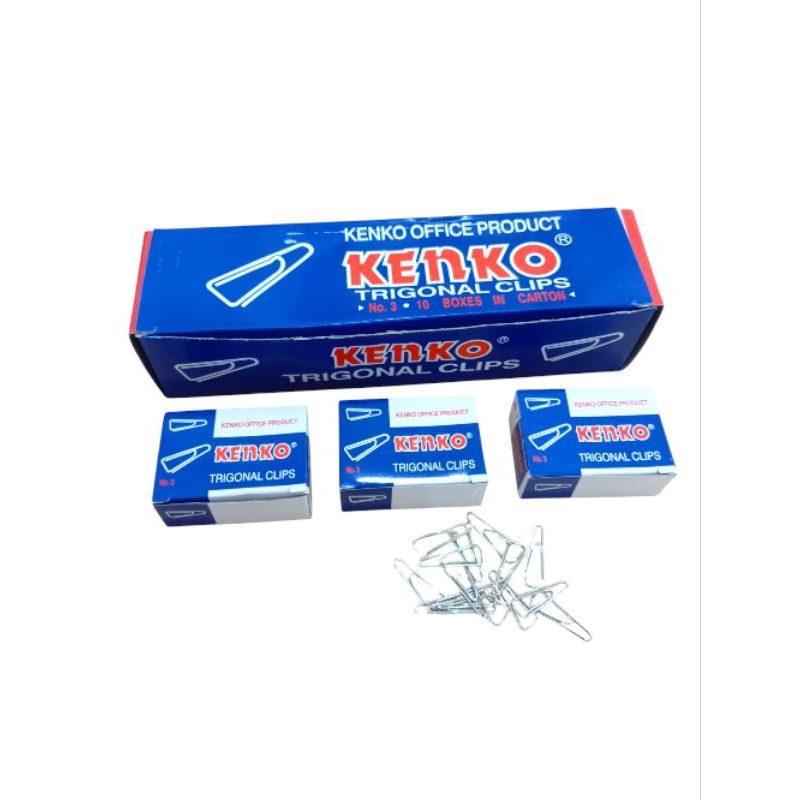

Clip Trigonal No.3 / Trigonal Paper Clips No.3 - Kenko / Rosary (1 pak isi 10 dus kecil)