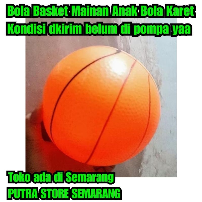 Mainan bola karet Mainan anak bola basket anak bola basket anak kecil mainan bola kondisi belum di p