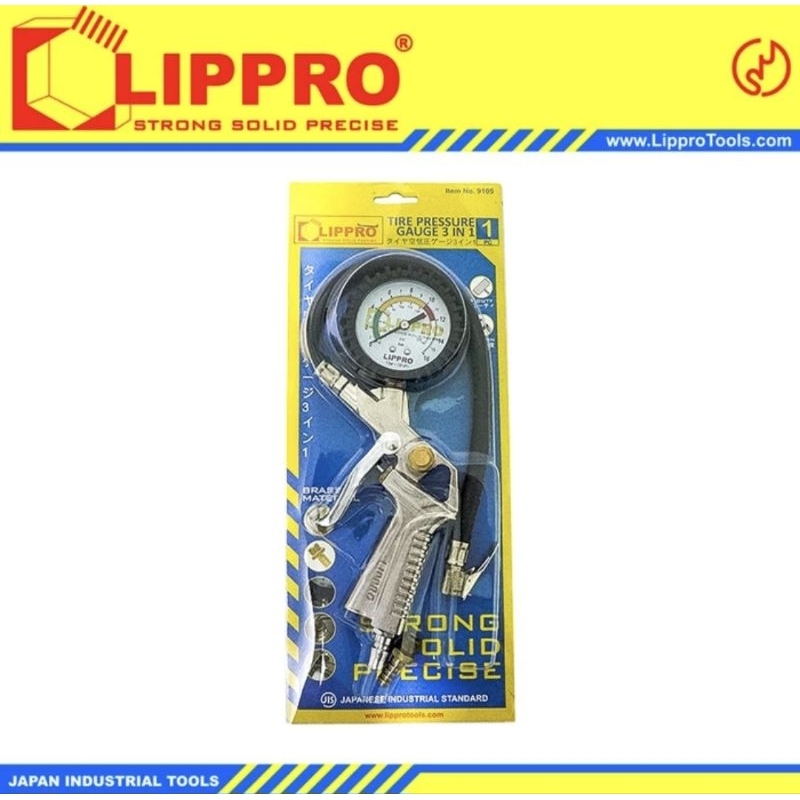 Bergaransi Lippro Tire Pressure Gauge 3 In 1 Lippro Inflator Lippro 3 Fungsi
