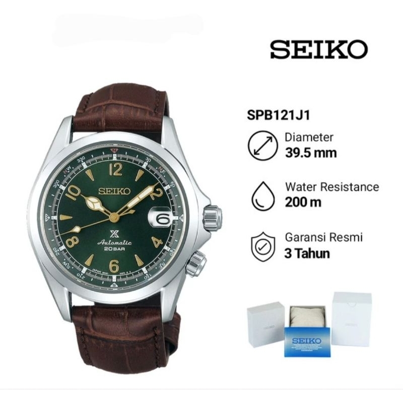 Seiko Prospex SPB121J1 Alpinist Jam Tangan Pria Original