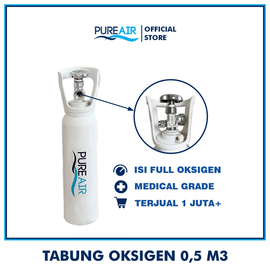 Pureair Tabung Isi Oksigen 0,5 M3