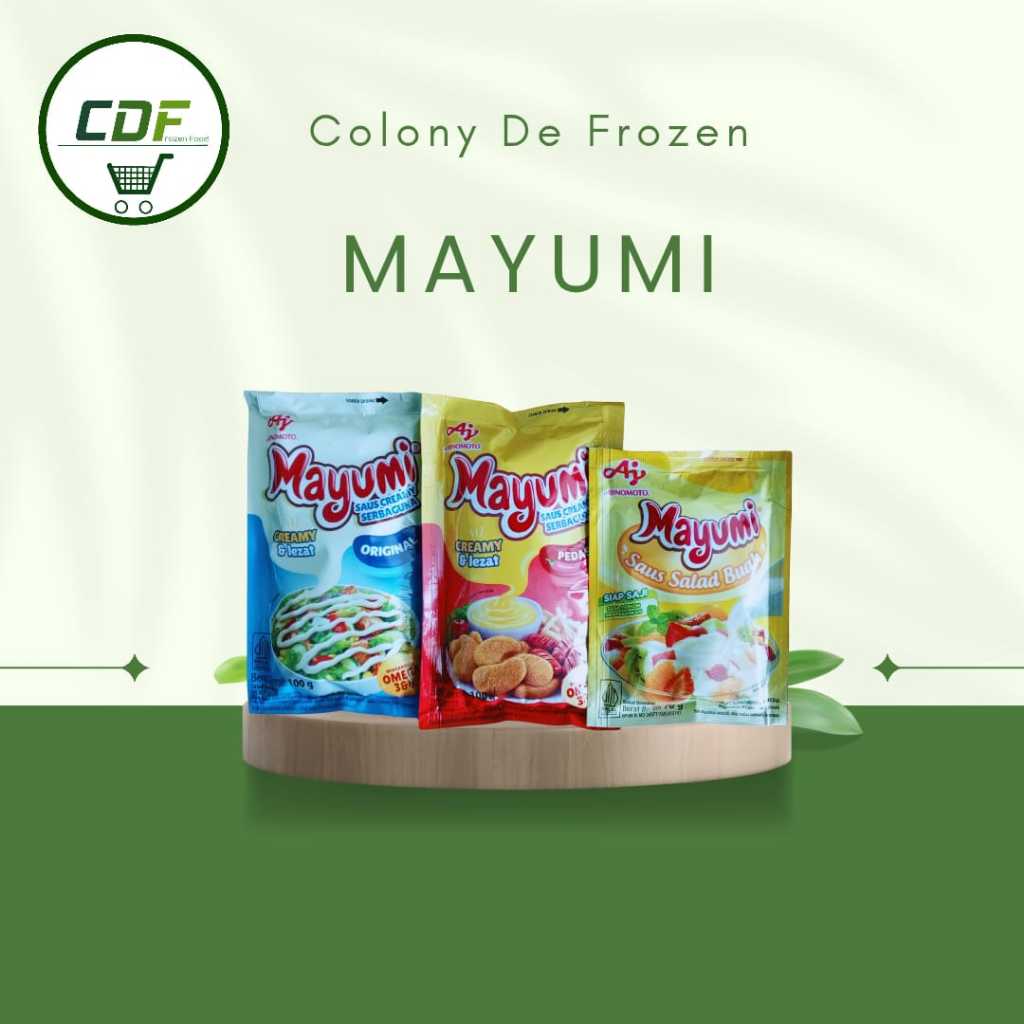 

MAYUMI Mayonaise Original 100gr / Mayumi salad buah 70gr /Mayumi Pedas 100gr