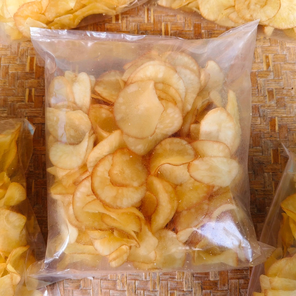

Keripik Singkong Asli Original Kripik Rasa Gurih Asin Nikmat Crispy Renyah