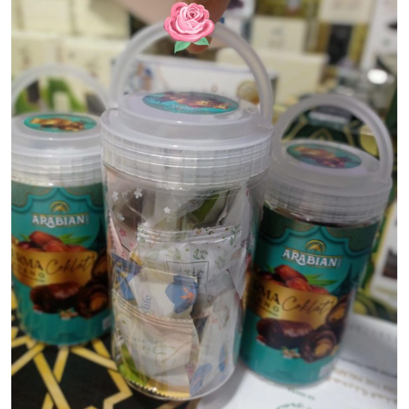 

Coklat Kurma / Kurma Coklat 200gr / Varian Mix mede, almond, kismis & keju