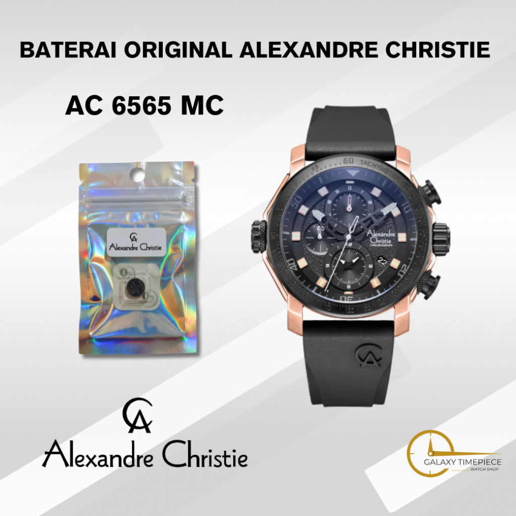 Baterai Jam Tangan Original Alexandre Christie 6565 MC