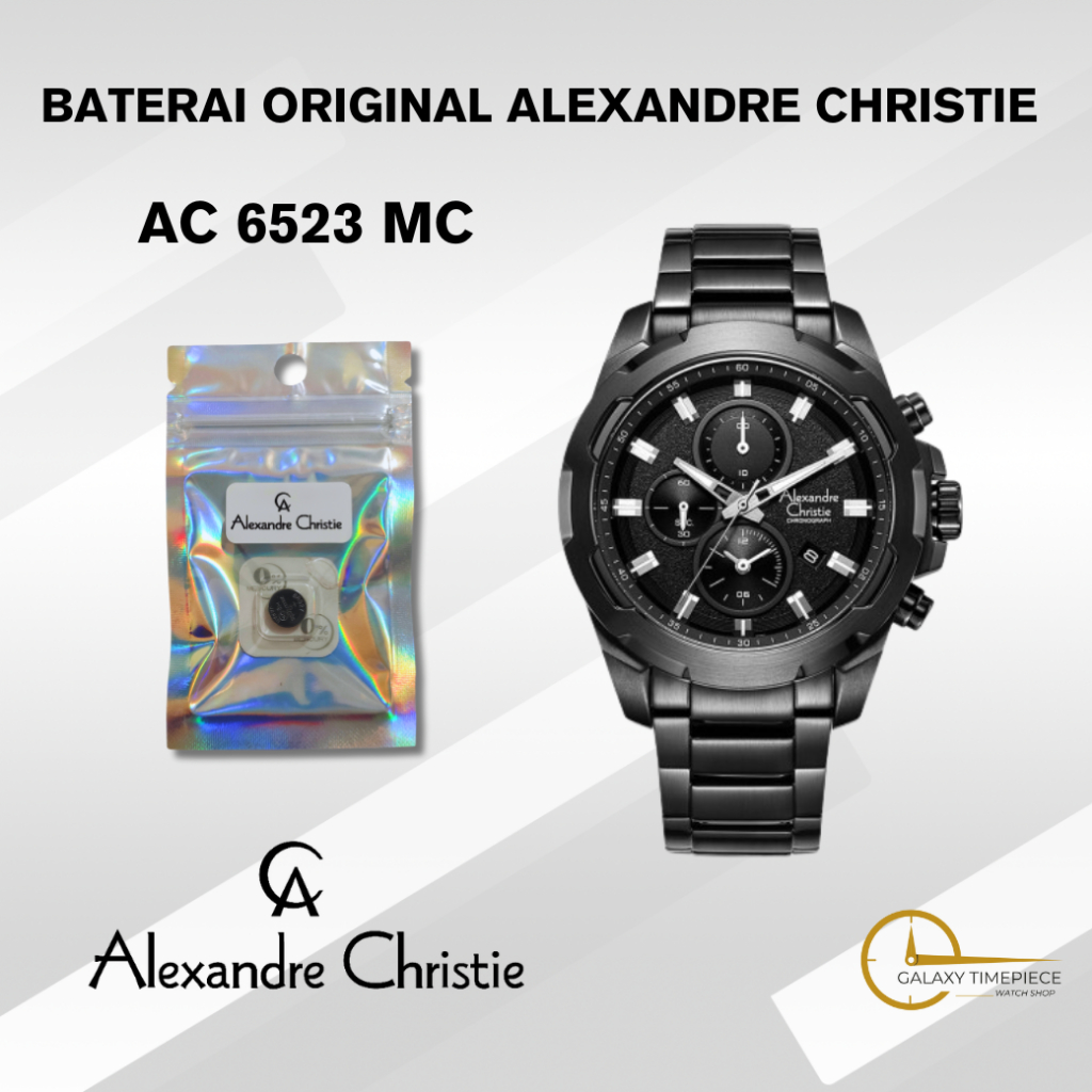 Baterai Jam Tangan Original Alexandre Christie 6523 MC