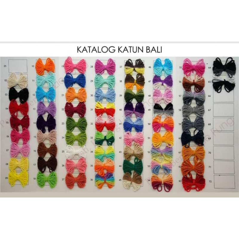 BENANG RAJUT KATUN BALI/ katun lokal/ katun bali/ katun biasa/ cotton benang rajut