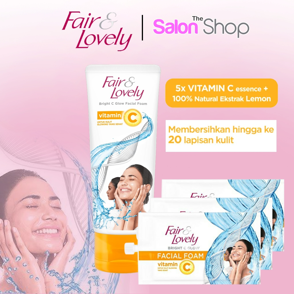 Fair & Lovely Bright C Glow Facial Foam 100g 50g 8g | UNILEVER  | gdlb01