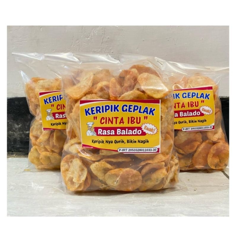 

keripik geplak cinta ibu khas tegal rasa balado 250gr