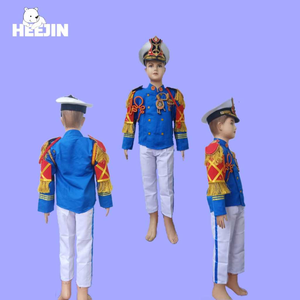 HEEJIN BAJU MARCHING BAND AKPOL BIRU
