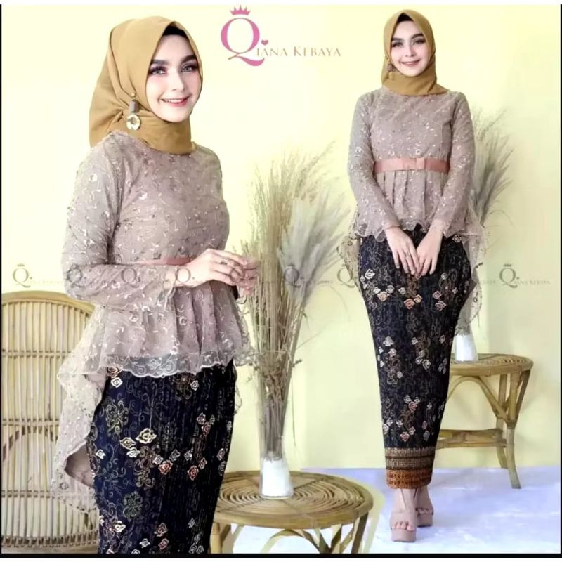 Kebaya Aurora Pita / Kebaya Wisuda / Kebaya Modern / Kebaya Remaja Kekinian / Kebaya Pesta