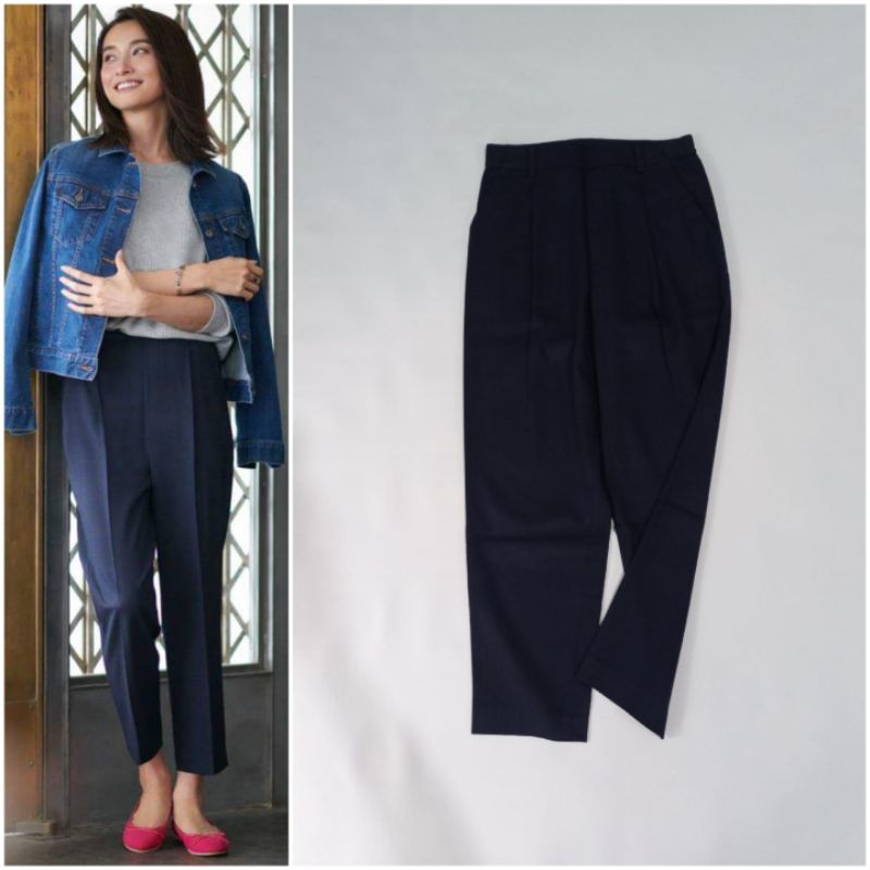 UNIQLO Ezy Tucked Ankle Length Pants