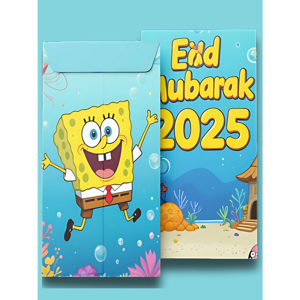 

Amplop lebaran anak tema spongebob | kertas art paper 150gsm premium | ukuran sedang | 1 pcs 1.500 | 10 pcs 12.000