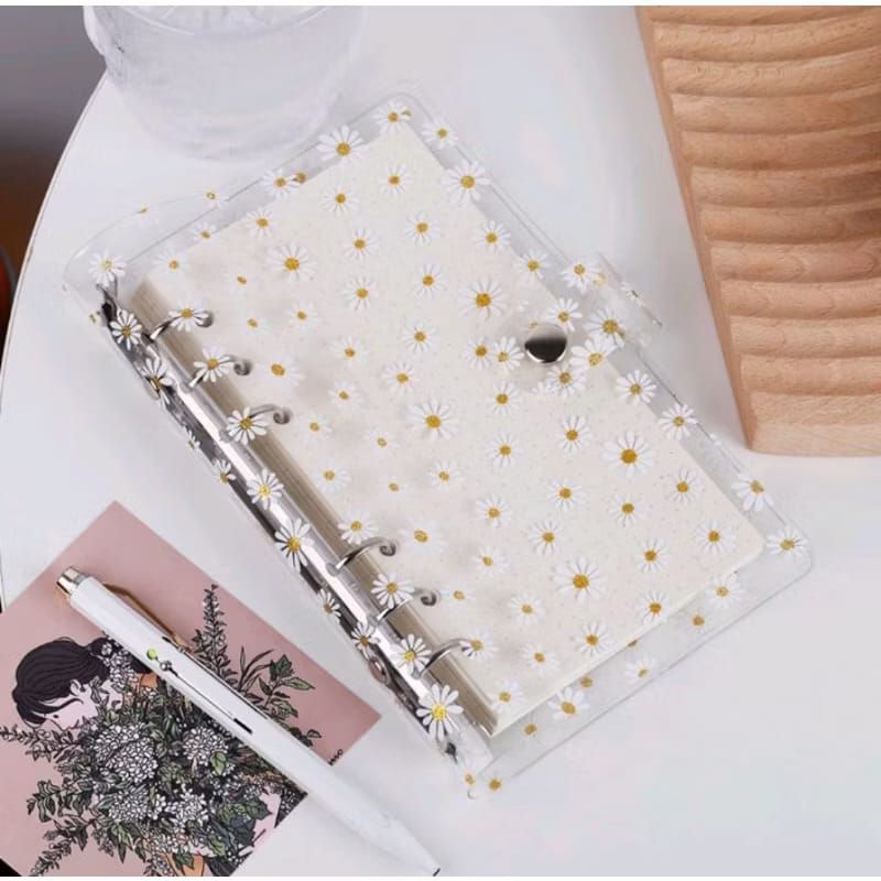 

Binder aesthetic A6 daisy ring 6 | binder keuangan lucu