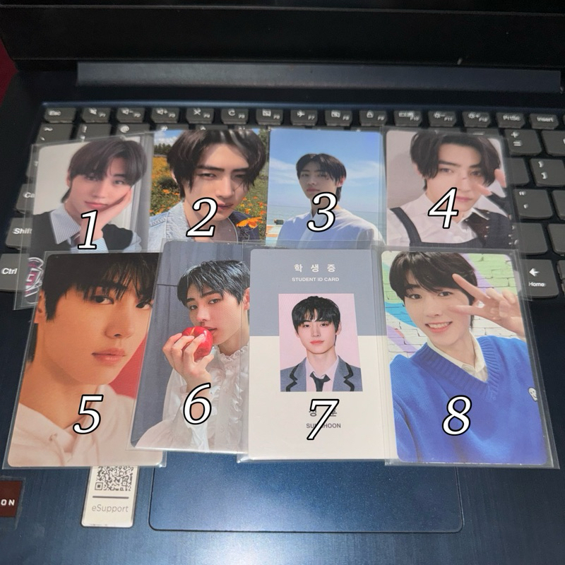 official pc photocard album sunghoon gigit bunga chibi jumatan yzy macau gigit apel student idc ggu 