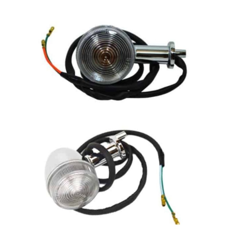 Winker L & R Front Assy Set Lampu Sein Reting Depan Set Kiri Kanan Honda Scoopy Karbu 33400 33450-KY