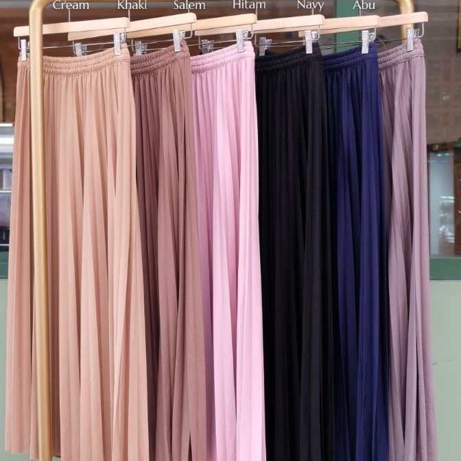 Kilat Rok Plisket Polos Rania ZR Dan Hi Fashion Orinal 224