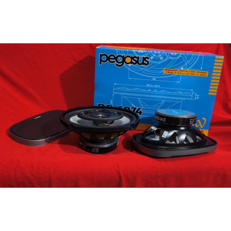 Speaker Oval Pegasus PG-6974 - Oval Pegasus Magnet Besar - Suara Top