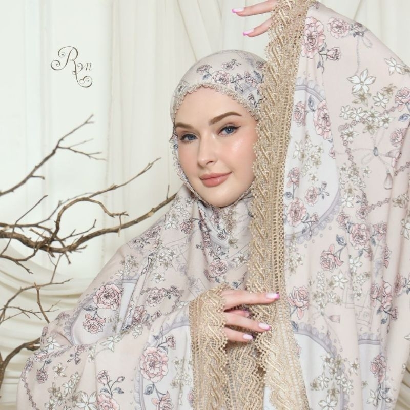 Mukena Ryn Rayyan Rayon Viscose Import Medina Series