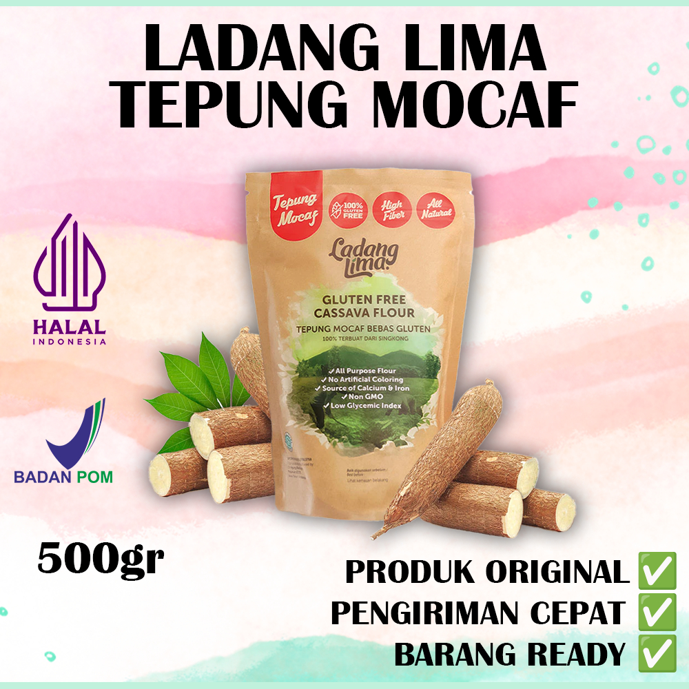 

Ladang Lima Tepung Mocaf APF 500g - Tepung Singkong Gluten Free