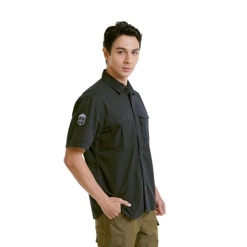 KEMEJA PENDEK BEST SELLER EIGER KALAMANTARA BLK BORNEO F1