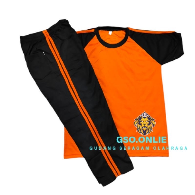 1stel baju olahraga kanak-kanak sekolah SD Lengan pendek