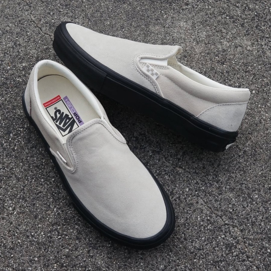 VANS SLIP ON SKATE PRO TAN BLACK ORIGINAL