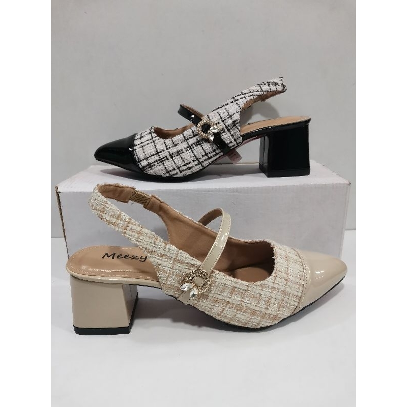 SPANSUS HEELS 5 CM TALI BELAKANG KARET