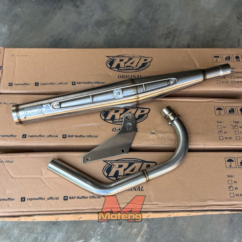 Knalpot Kenalpot 125J RAP full stainless PNP CB & GL