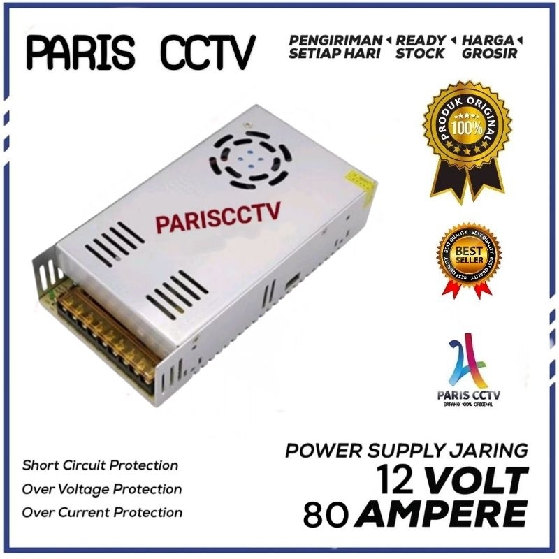 Power Supply 12V 80A HIGH Power Supply 12 Volt 80 Amper Murni 80a 80 a