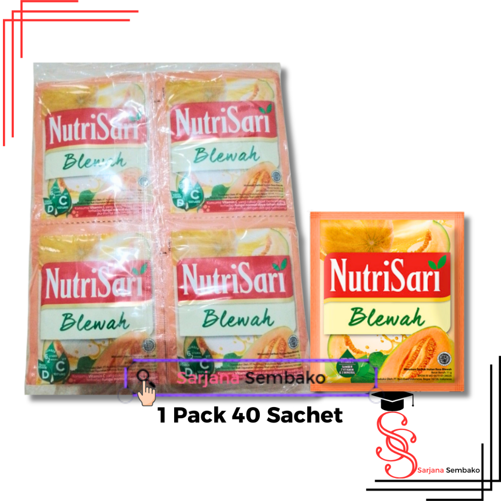 

Nutrisari Blewah - 1 Pack 40 Sachet