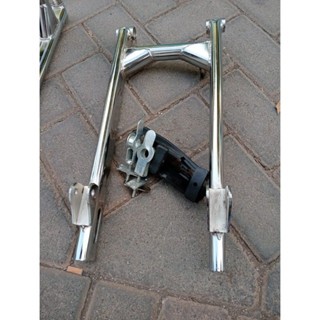 Arm supra x125 tipe long full besi tebal/supit belakang/swing arm karisma long hanmade bagus