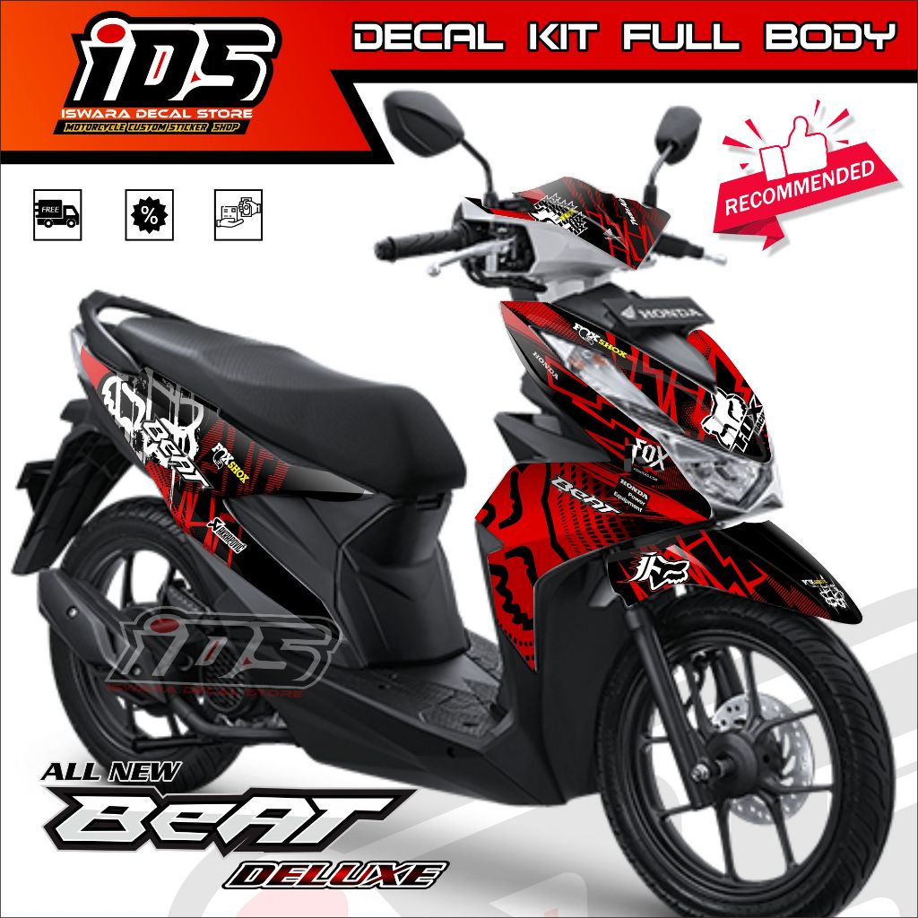 Stiker Decal Full Body Beat Deluxe 2020-2022 New Full Body Fox