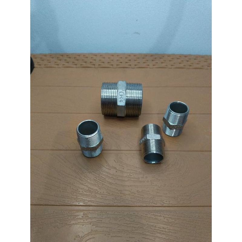 Double Nepel SS304 Drat 1/2" Inch / Doubel Neple SS304 / Double Nipple SS304 / Double Neple SS304