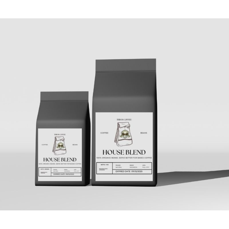 

kopi house blend (70%arabika 30%robusta)