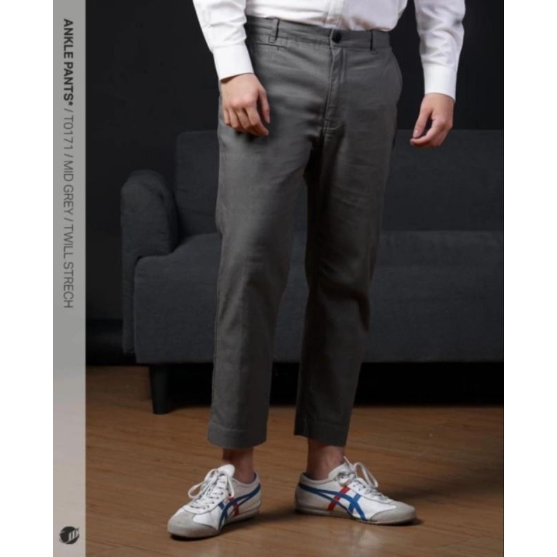 Sirwal Ankle Pants Samase T017 Twill Stretch Celana Kantor