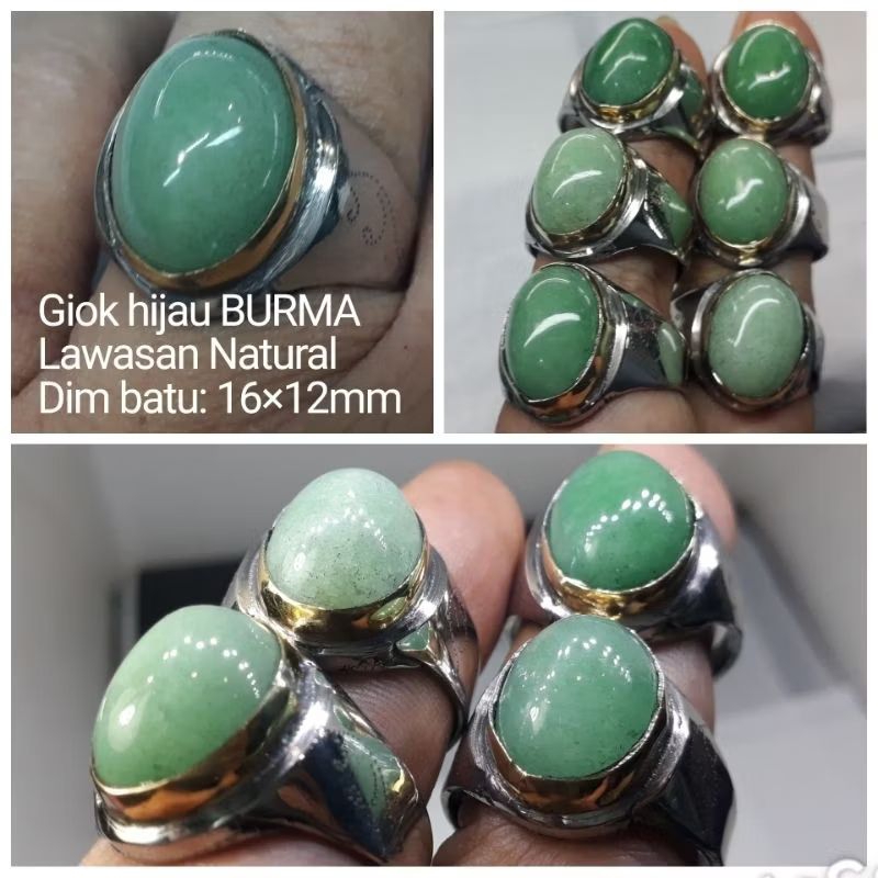 CINCIN BATU GIOK BURMA RING MONEL