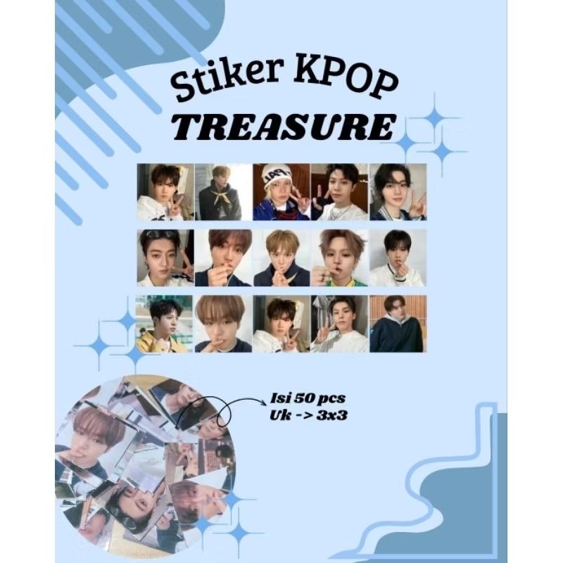 

Stiker Kpop Treasure isi 50 pcs