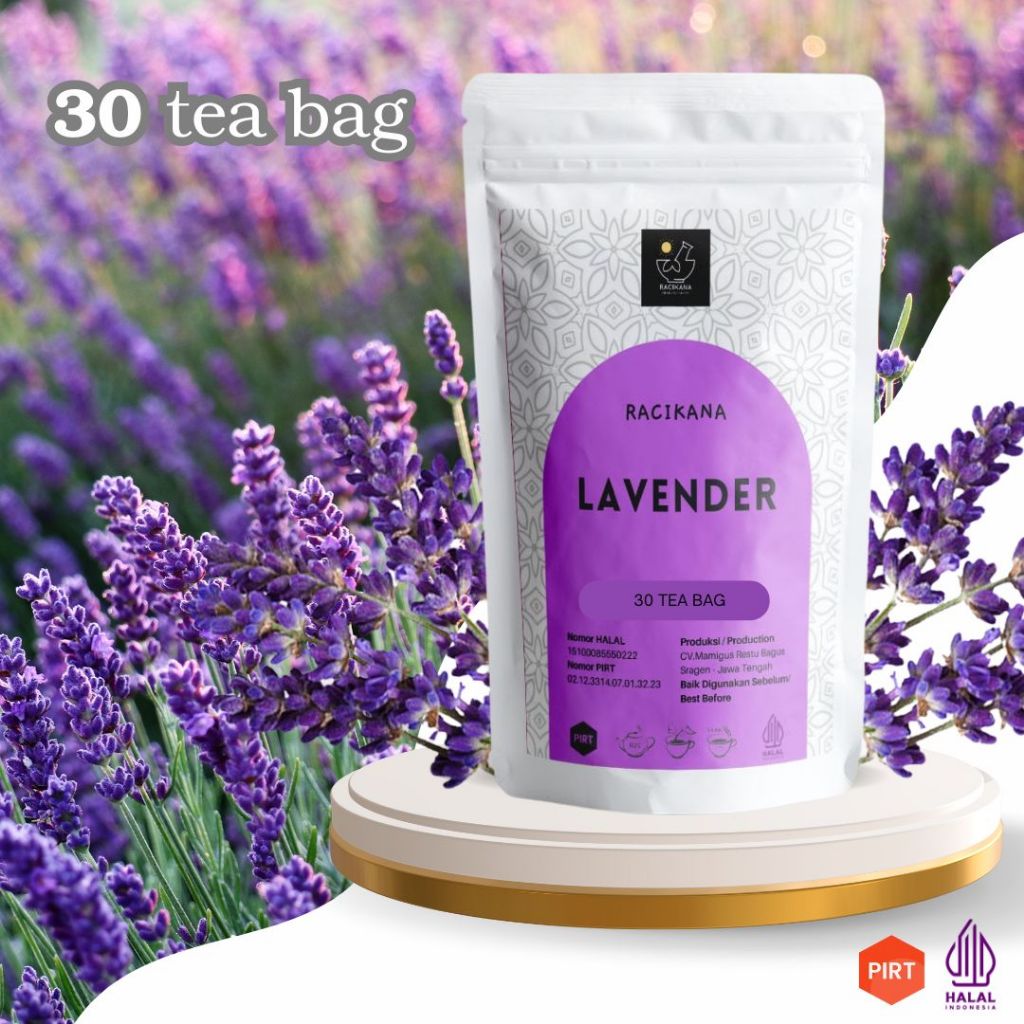

TEH CELUP LAVENDER / Lavender Tea / Teh Insomnia Relaksasi / 30 Tea Bag