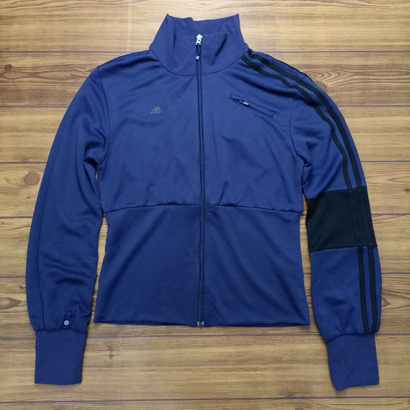 Jaket Adidas Crop Wanita Second Ungu size S