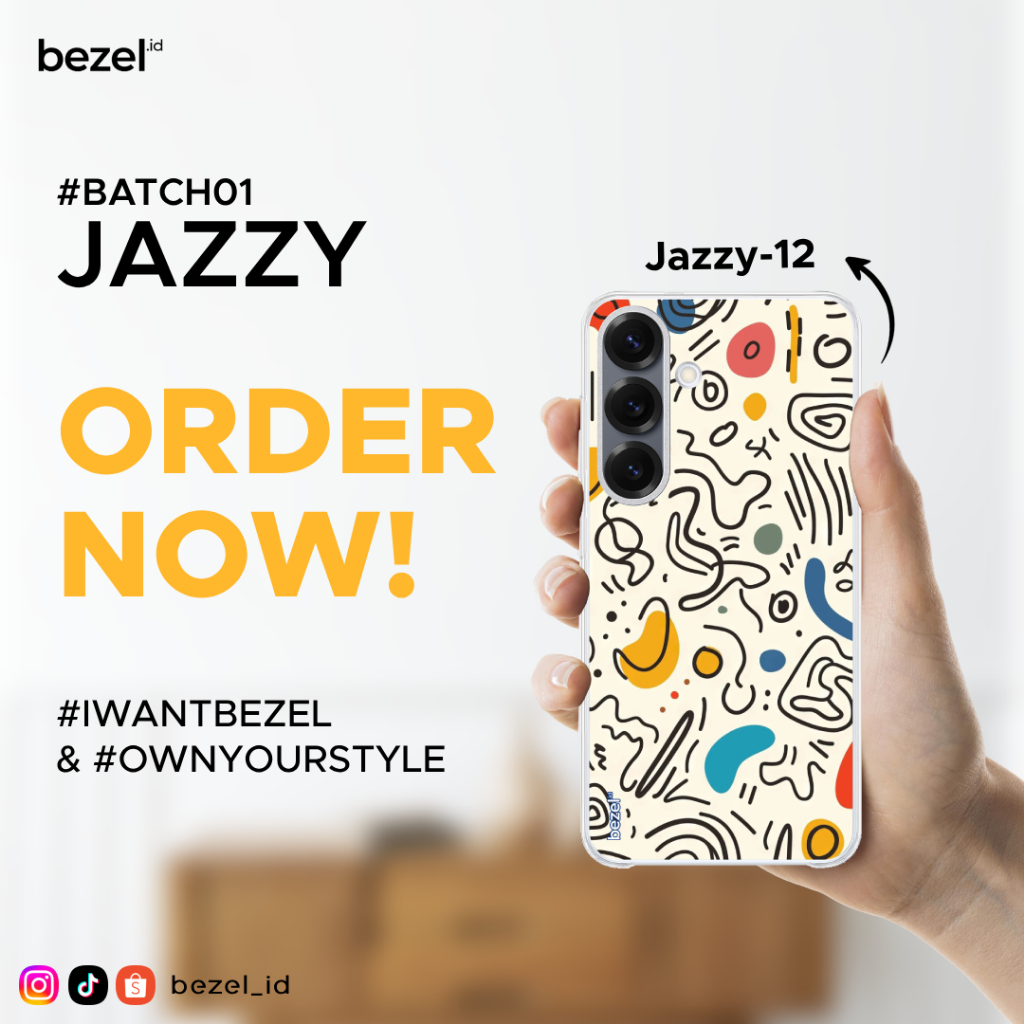 Bezel Premium Case Jazzy #12 Semua Type HP Kekinian For Samsung