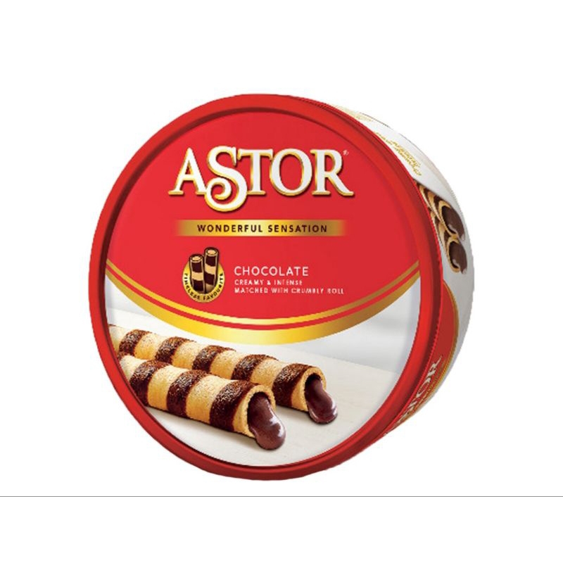 

Astor wafer stick cokelat kaleng 156g