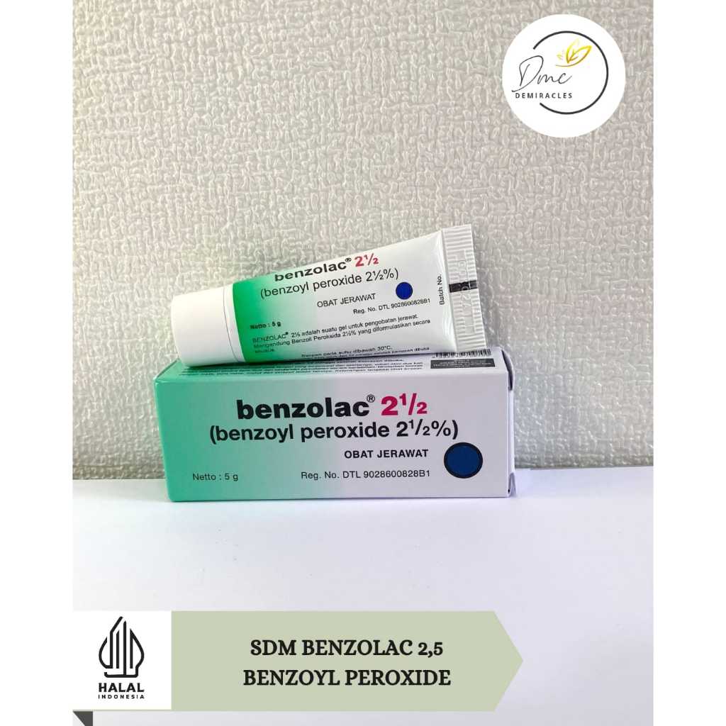 BENZOLAC 2,5 JERAWAT 5 GR/ ANTI ACNE