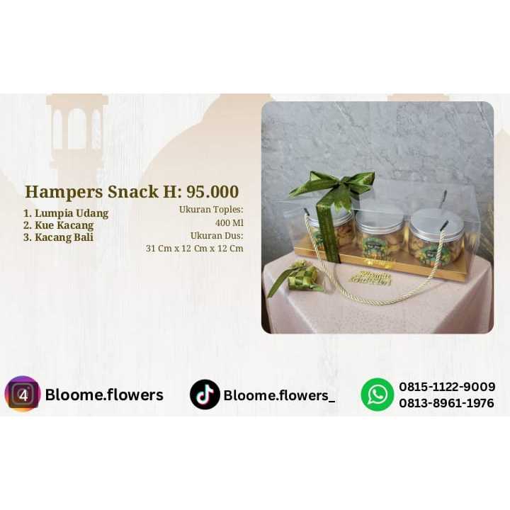 

HAMPERS LEBARAN IDUL FITRI EKONOMIS DAN MINIMALIS MIKA 3 TOPLES ISI MAKANAN RINGAN
