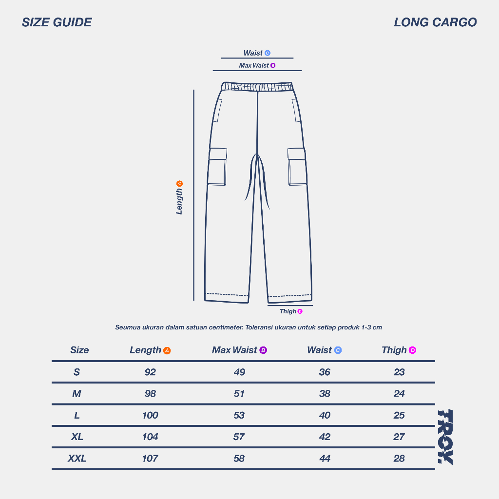 Troy Company Baggy Cargo Long Pants Black Subcult - Celana Panjang Kargo Baggy Hitam LFC 3062